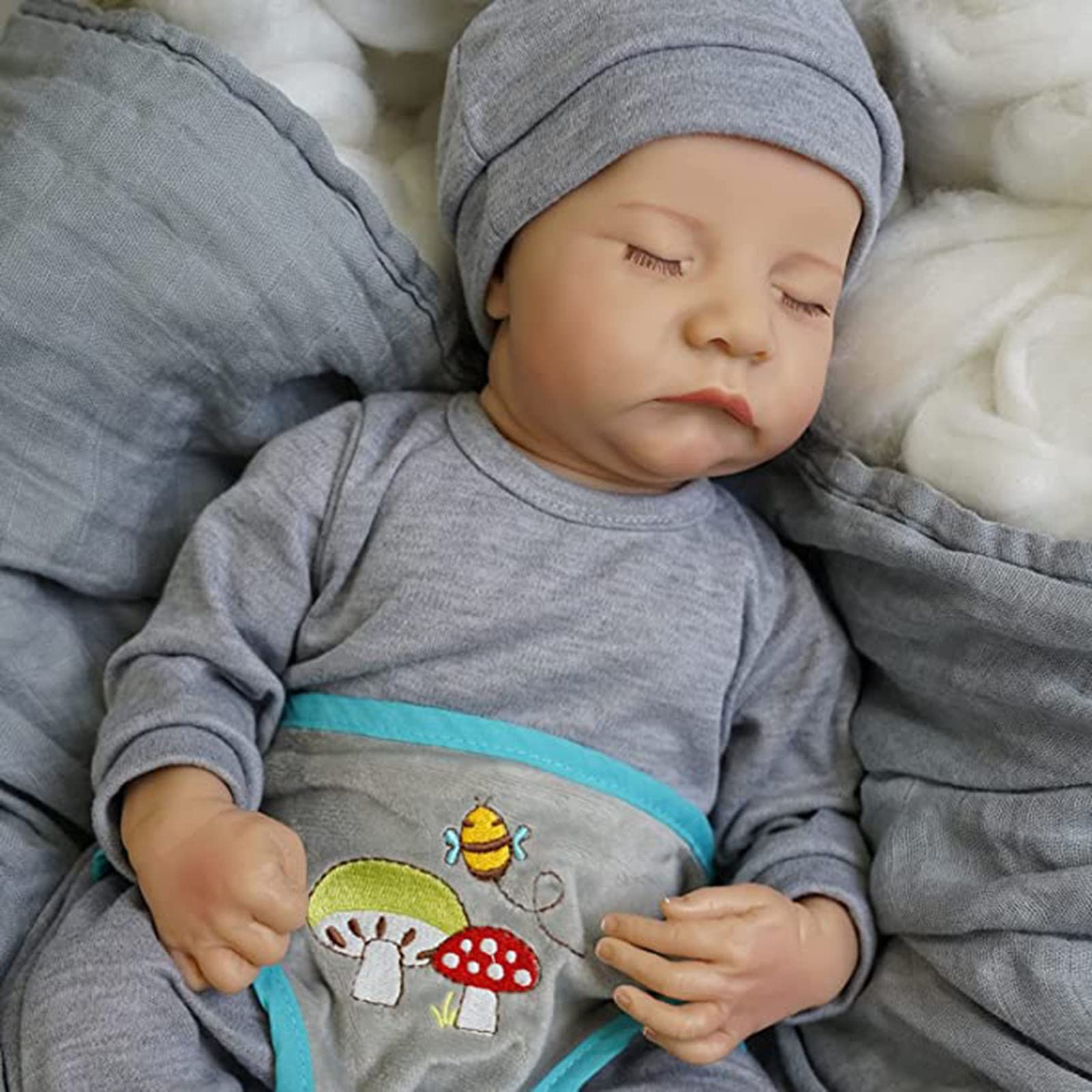 Amazon.co.jp: 49cm リアルリボーン赤ちゃん人形 19インチ睡眠リアル