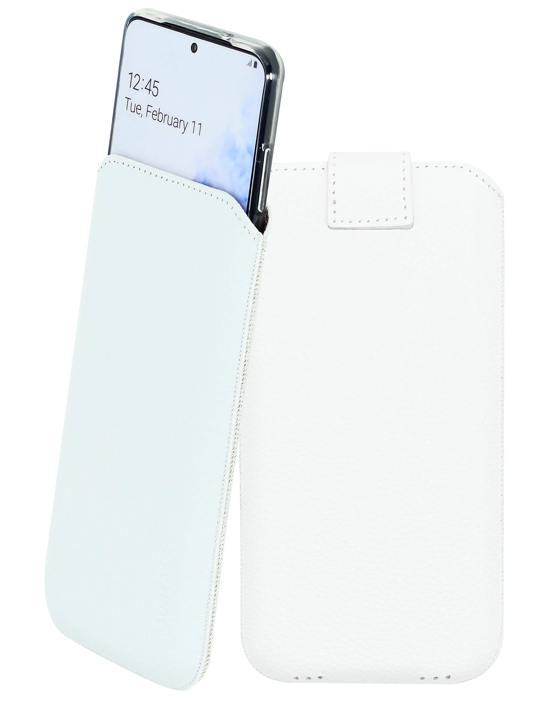 Étui cuir ZTE Blade A31 blanc coque silicone protection intégrale Suncase - 7