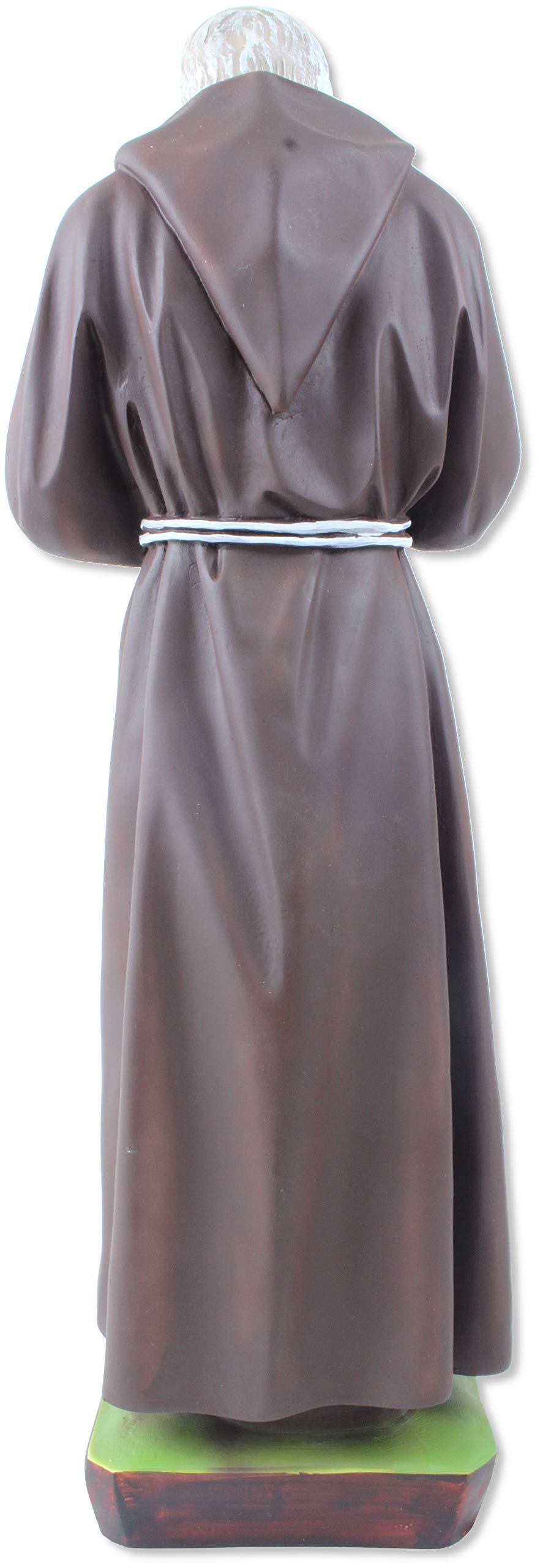 Proposte Religiose Statua San pio (Padre pio) di Pietrelcina in Resina cm 60 - Made in Italy