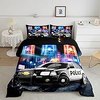 Vista 16 de Feelyou Juego de edredón de coche deportivo, juego de edredón rojo de carreras para niños y niñas, juego de ropa de cama con temática de deportes