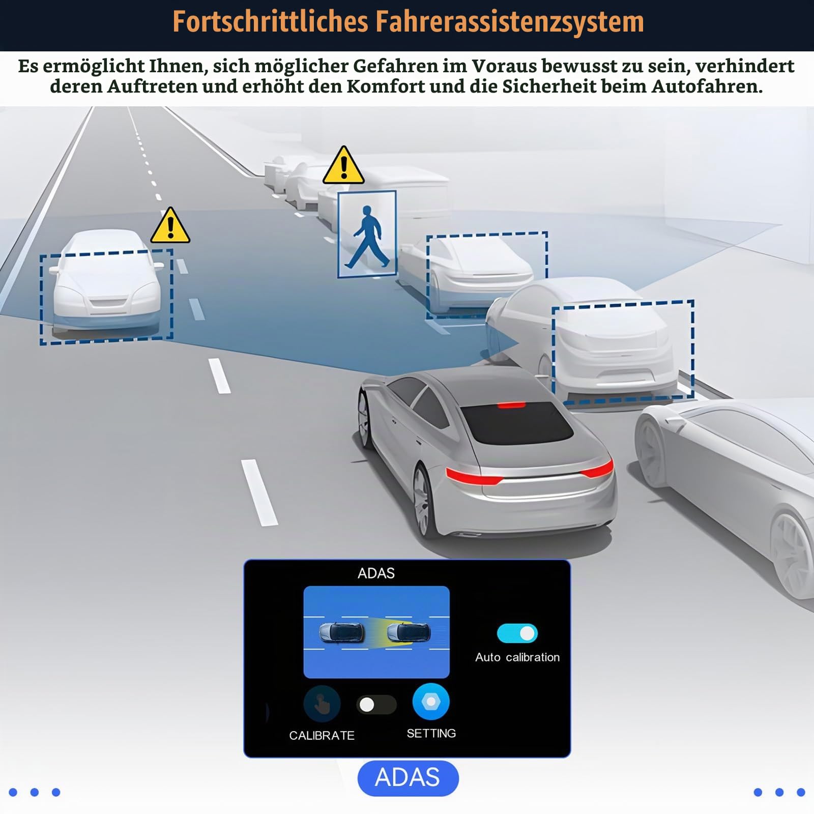 CAMECHO 9.66 Zoll Spiegel Dashcam 4K Dual Rückspiegel GPS Auto Kamera mit Rückfahrkamera 1080P mit IPS Touchscreen WiFi BSD ADAS G-Sensor 150 Grad Weitwinkel-Nachtsicht Loop-Aufnahme
