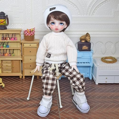 Miniatura 7 de Muñecas BJD articuladas de bola de 16, lindas niñasniños de moda, juguetes de bricolaje, conjunto completo con ropa, vestidos, zapatos, peluca,
