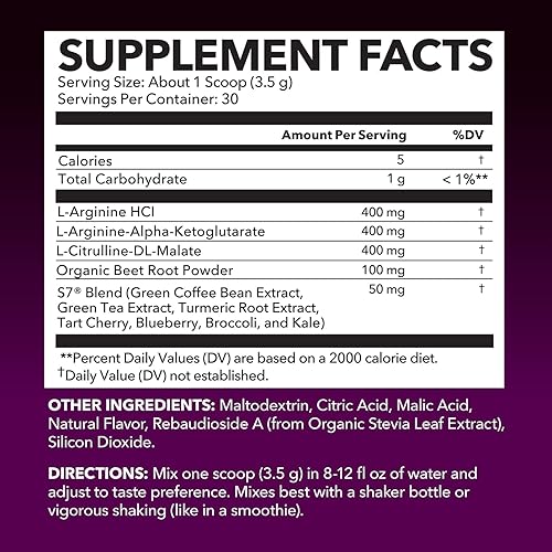 Miniatura 32 de Potente suplemento de óxido nítrico de fórmula 2X con 1,800 mg de L-arginina y 100 mg de corteza de pino francés, para rendimiento y resistencia