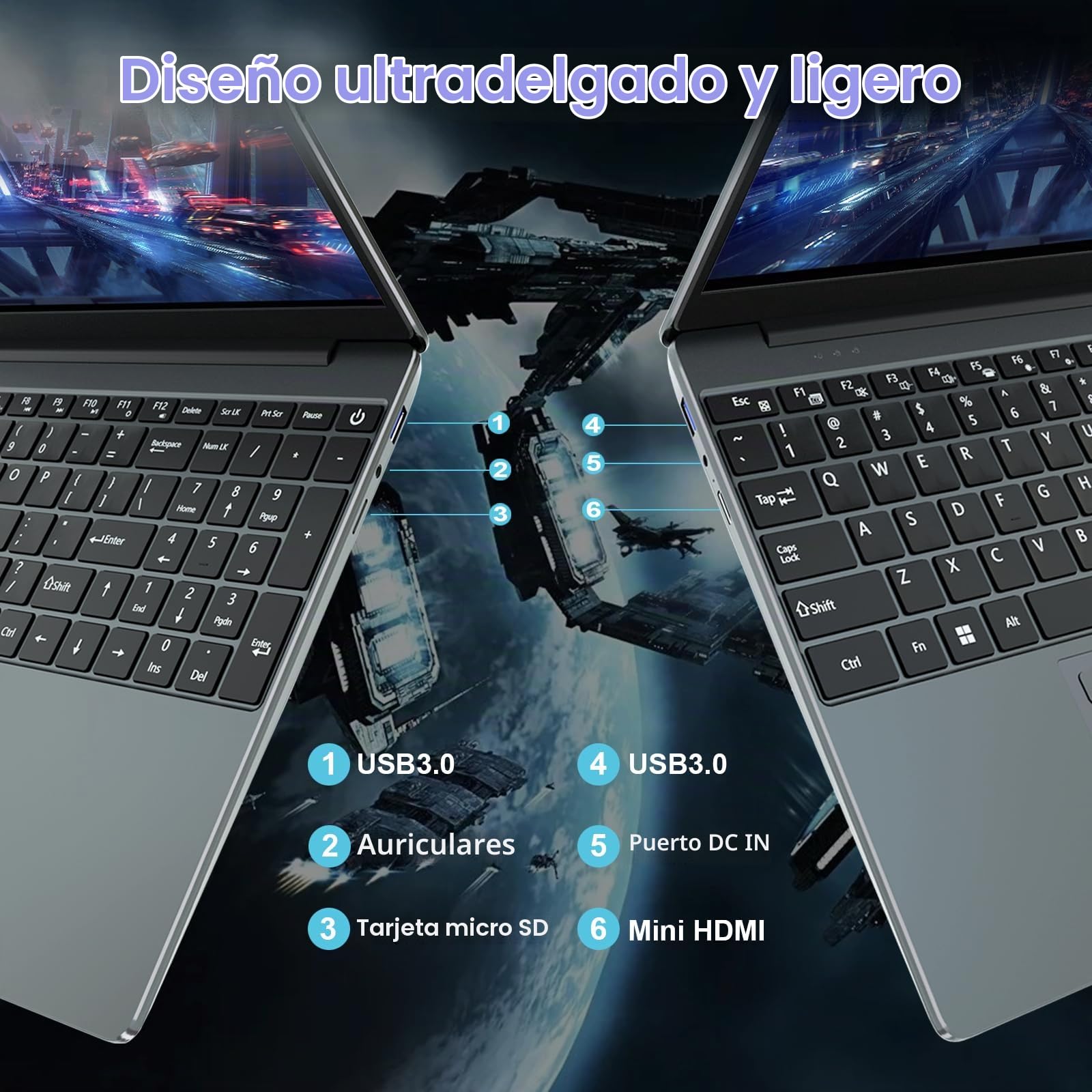 PC portátil de 15,6 pulgadas, 16 GB RAM 512 GB SSD Celeron N5095, ordenador portátil FHD 1920 x 1080, WiFi Bluetooth, lector de huellas dactilares, portátil para estudio y trabajo, teclado AZERTY con