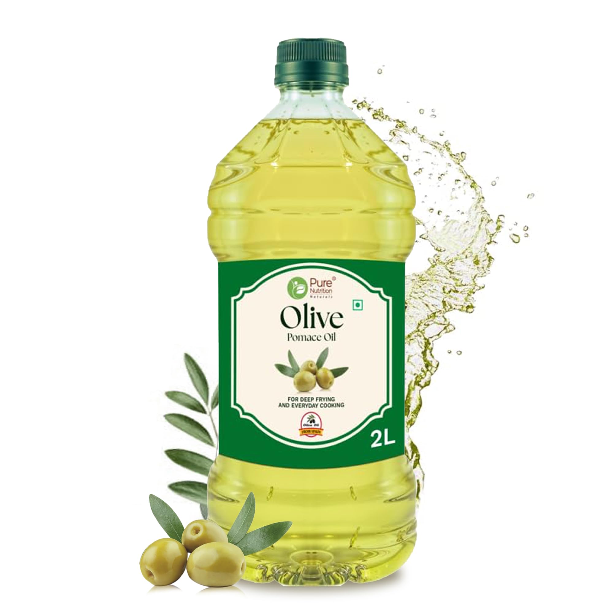 Pure Nutrition Olive Pomace Oil - 2L | Heart-Healthy Cooking Oil for Deep Frying & Indian Dishes | Low in Saturated Fats & Cholesterol-Free | Imported from Spain | Perfect for Everyday Use with Balanced Nutrition (B0DCVYKZPP) Amazon Price History, Amazon Price Tracker