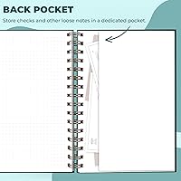 Vista 5 de Clever Fox Registro de cheques para chequera personal - Registro de cheques - Registro de chequera - Libro contable - Líneas de entrada 3968, 6.1 x