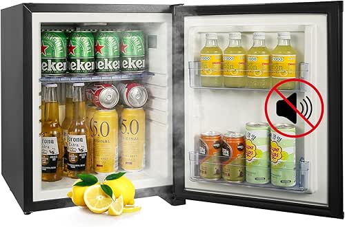 Mini Fridge for Bedroom, 1.07 cu.ft 110V Quiet Fridge with