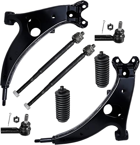 Miniatura 1190 de Detroit Axle - Kit de brazos de control de extremo delantero RWD para Dodge Ram 03-06 2500 3500, 2 brazos de control superior con rótula 2 varillas