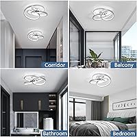 Vista 9 de Lámparas de Techo LED, 36W Lámpara de Techo LED Moderna de Montaje al Ras, Blanco Frío 6000K Luces de Techo Cercanas al Techo para Pasillo