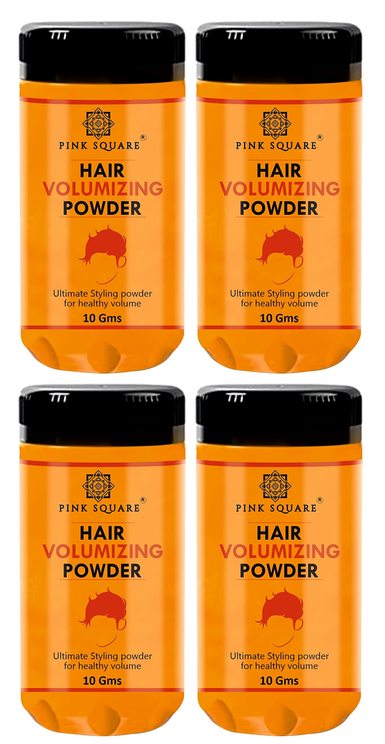 Pink Square Hair Volumizing Powder with Matte Finish 24 Hrs Hold Natural and Safe for All Types of Hair Pack of 4 of 10 Gms-image-29