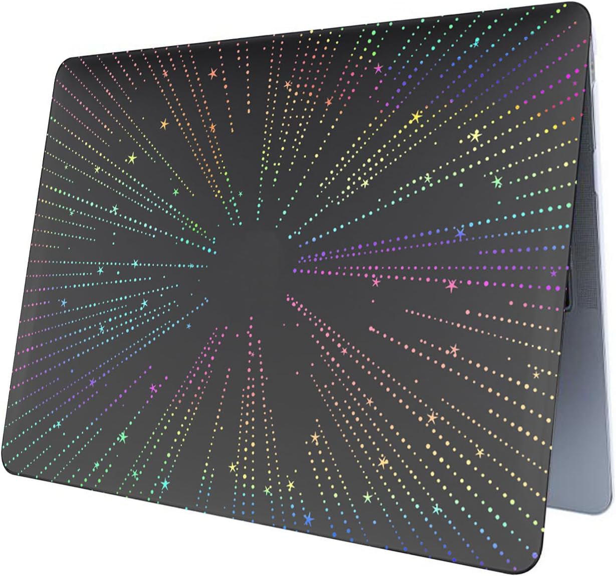 Laptop Case Compatible with MacBook Air 11 inch 2015 2014 2013 2012 2011 2010 Model A1370 A1465, Colorful Pattern Laser Hard Shell Case Cover & Keyboard Cover & Leather Bag, Star