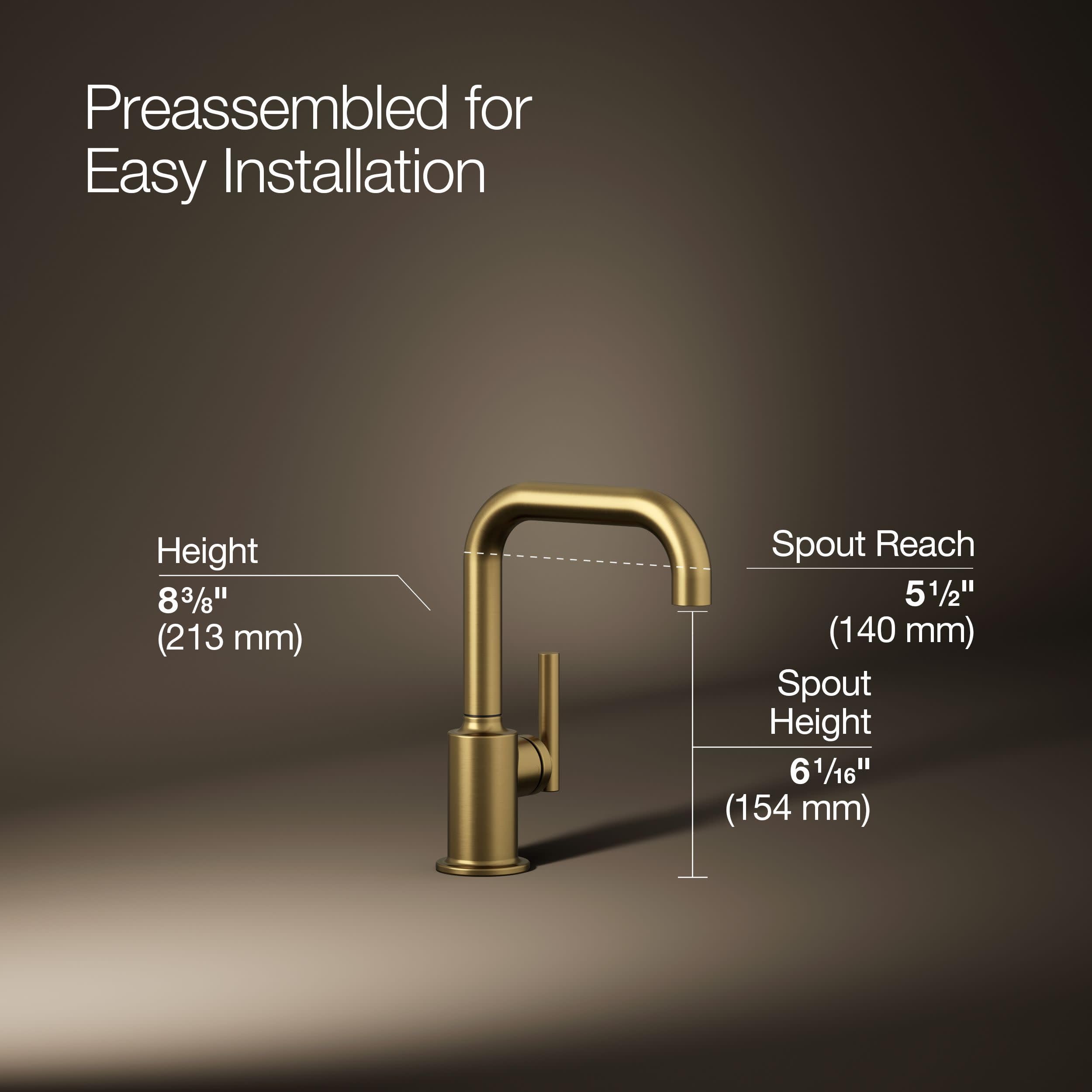 Kohler rubinetto purista della bevanda di 24077-2MB K-24077-2MB, ottone moderno spazzolato vibrante