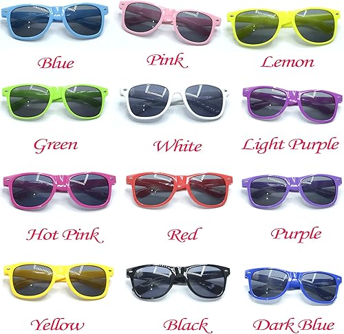 Miniatura 8 de 50 lentes de sol de boda personalizados a granel para invitados de fiesta, lentes de sol con logotipo personalizado para mujeres y hombres, regalos
