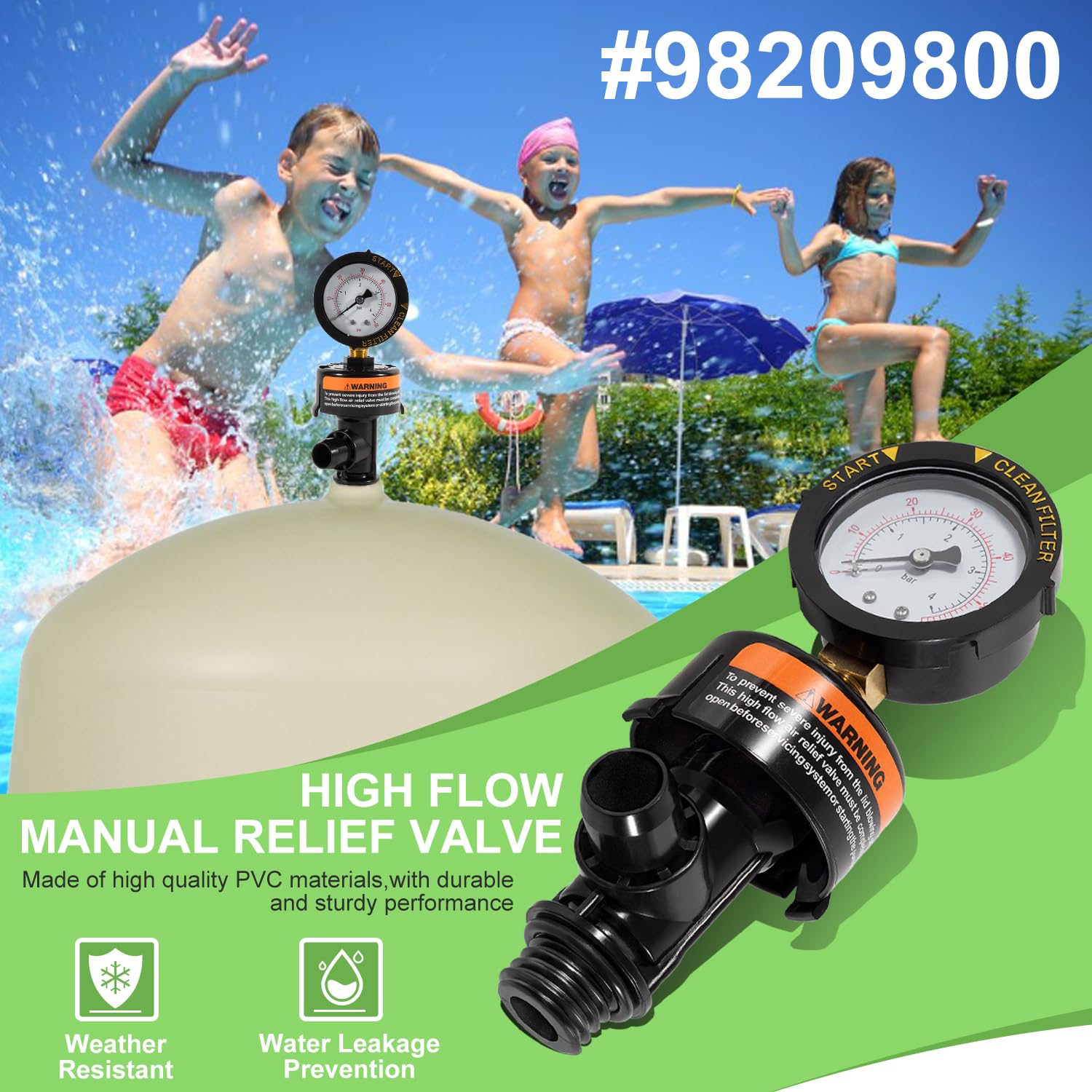 Soupape De Décharge Manuelle Pour Filtre De Piscine Pentair - Pièce De Remplacement 98209800 - Pour Clean & Clear, FNS