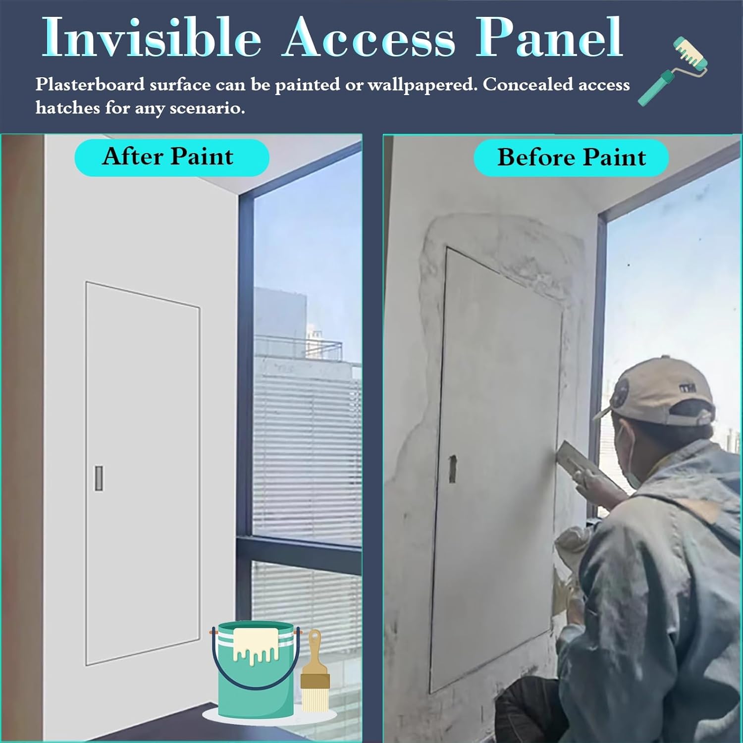 点検口 12 14 16 18 20 22 24 26 28 30 32 34 36 38インチ幅の乾式壁用アクセスドア、耐火検査パ