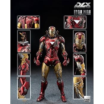 アイアンマン フィギュア 6体【可動式】 Amazon.co.jp: [HiPlay] Threezero DLX アイアンマン Mark 6