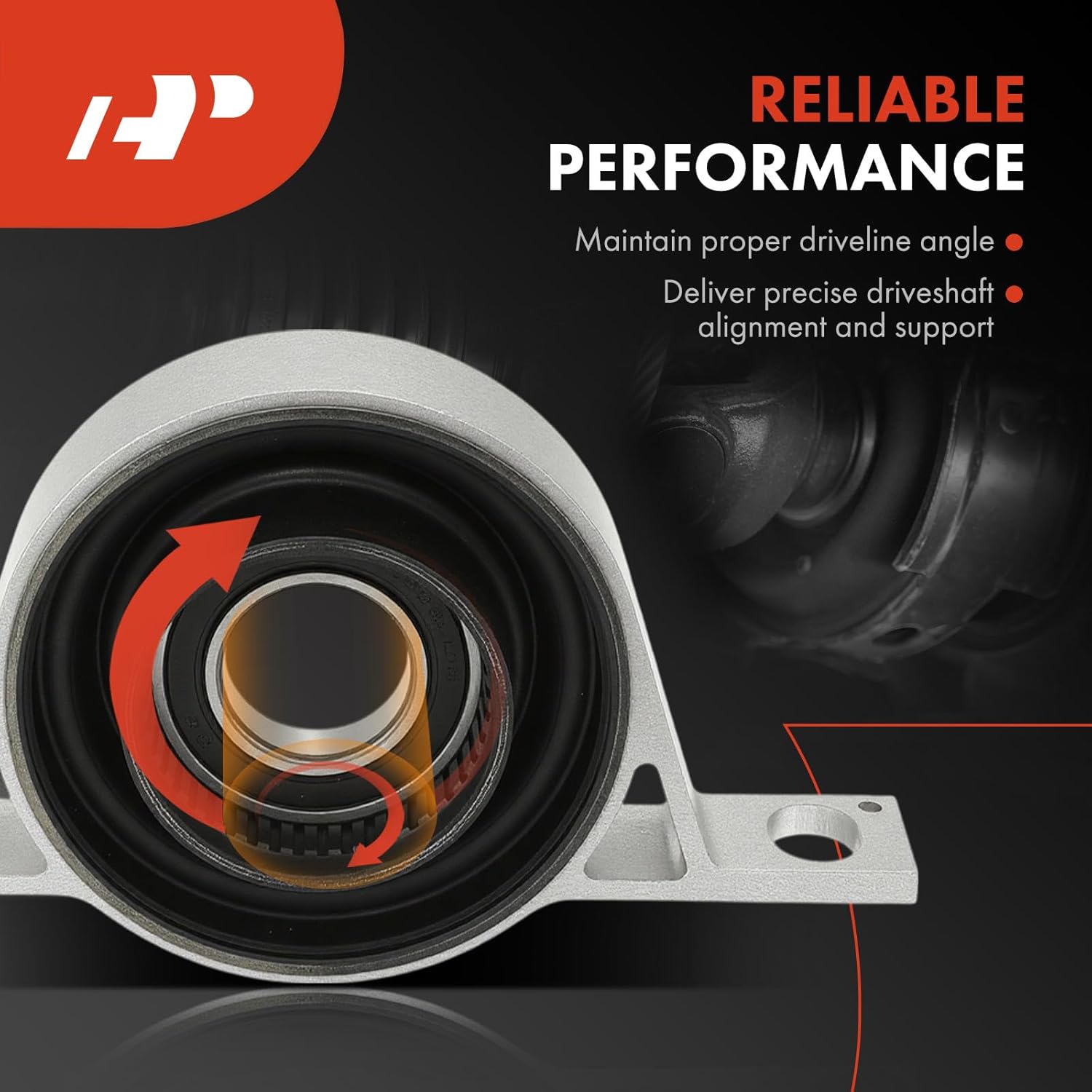 A-Premium Front Rear Drive Shaft Center Support Bearing Compatible with Cadillac SRX 2010-2016, AWD, Driveshaft Carrier Bearing