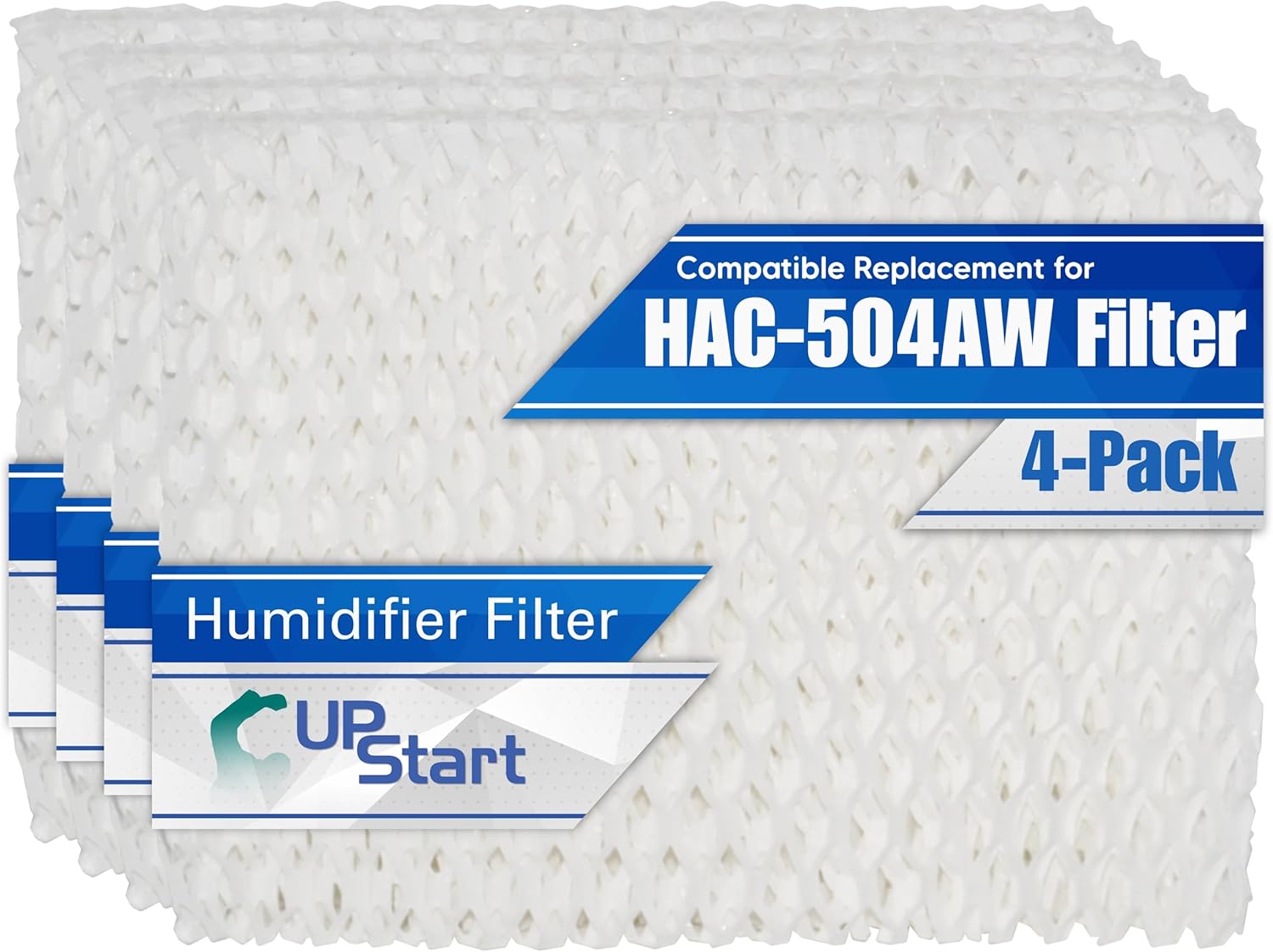 4-Pack Humidifier Filter "A" Replacement for Honeywell HAC 504AW Filter - Compatible with Honeywell HAC-504AW HCM-540 HAC504AW HAC-504AW-TGT Wicking Filters Air Purifier Wick