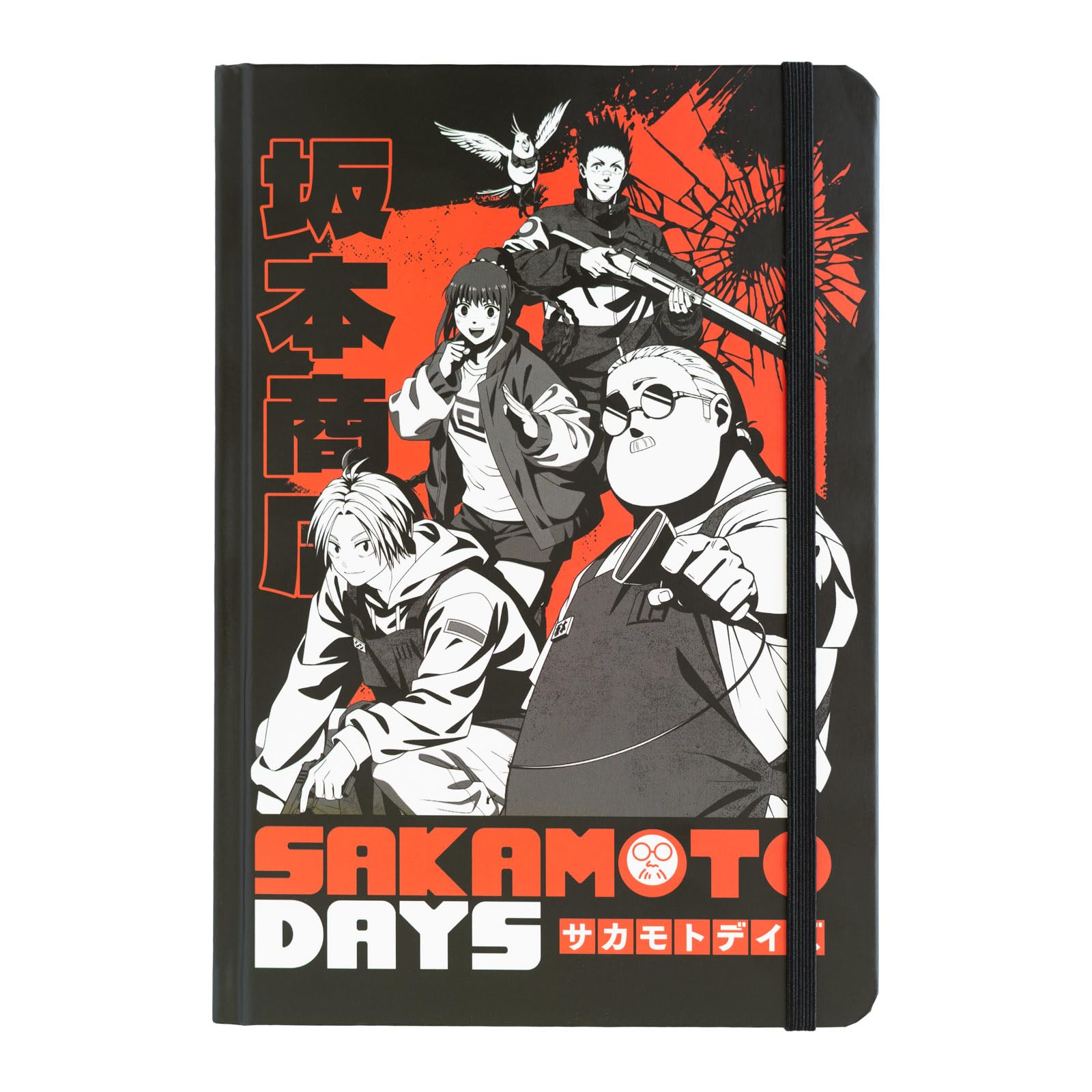 Grupo Erik A5 Notebook Hardback - Sakamoto Days Manga | Bullet Journal Dotted Note Book, Dotted Notebook A5 Sketchbook | Sakamoto Days Gifts, Anime Gifts Under 15 Pounds