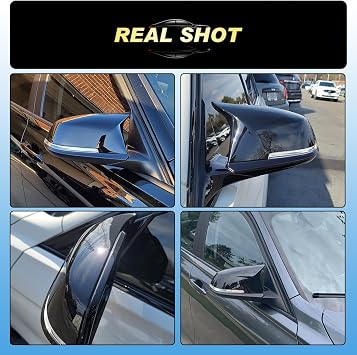 Pair Car Wing Mirror Covers Caps Replacement Fit for BMW 1 Series