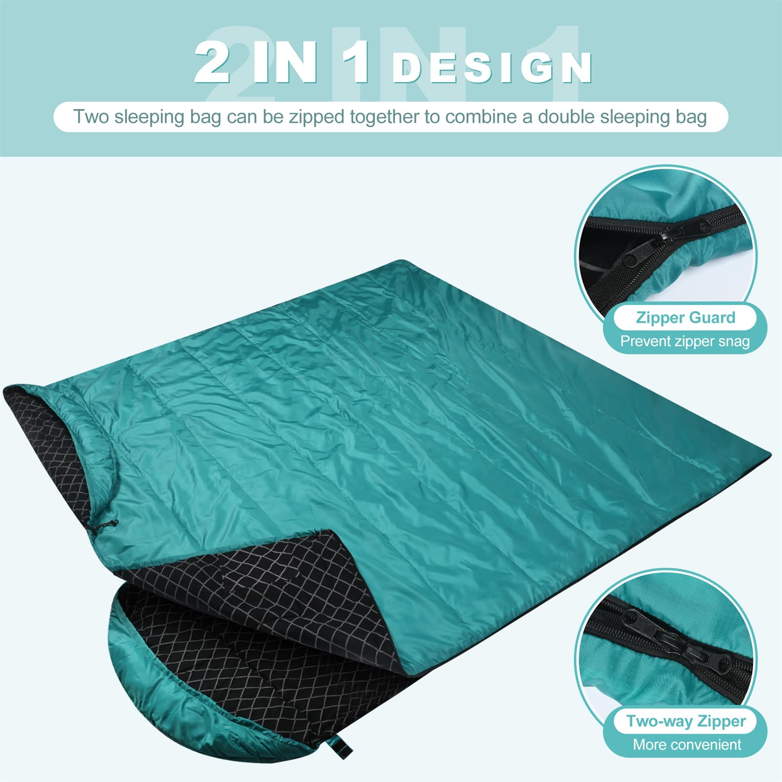Baumwoll-Flanell-Schlafsack für Erwachsene, 100% Baumwollfutter-Schlafsack für Camping, Wandern, Rucksackreisen, leicht und tragbar, 3-4 Jahreszeiten bei warmem Wetter