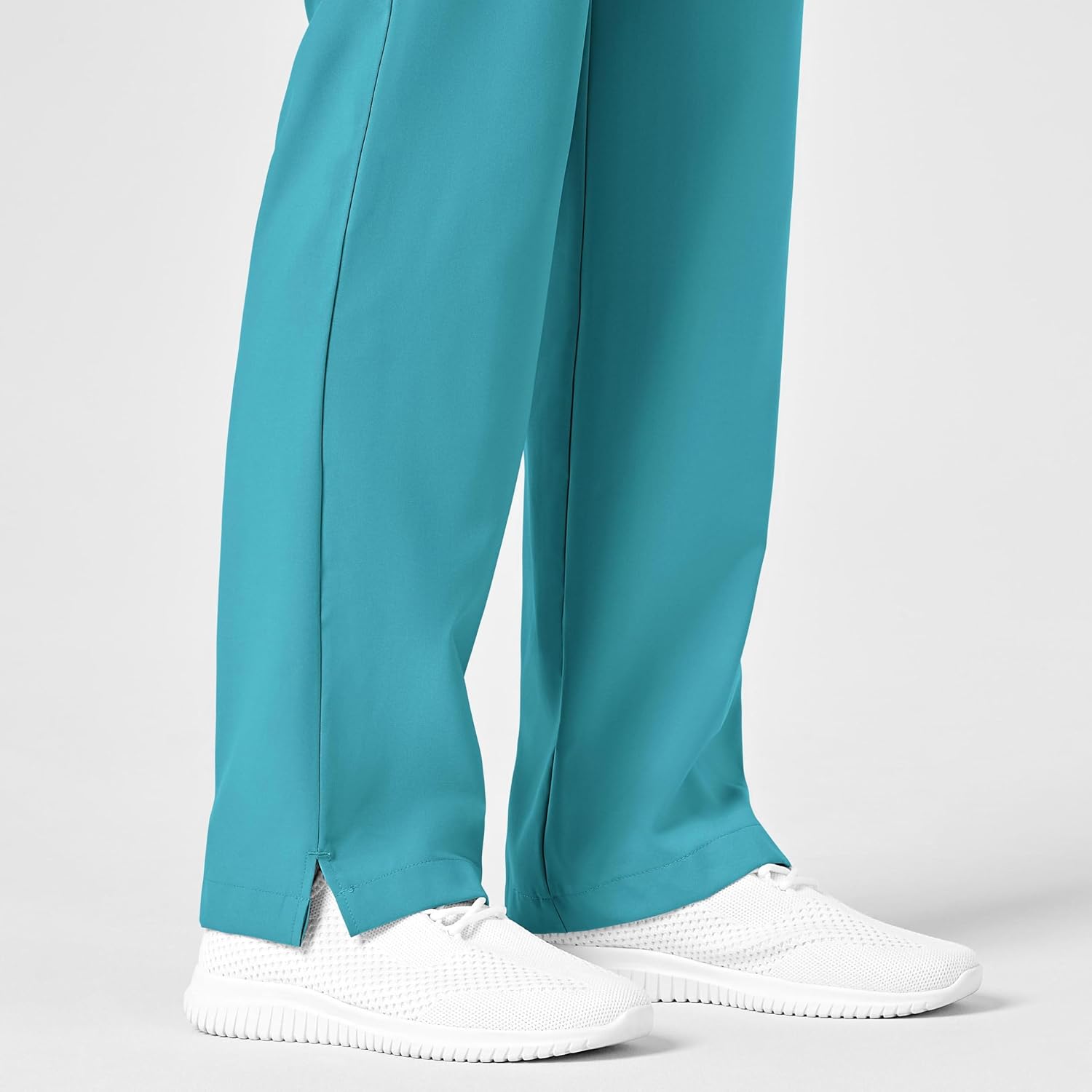 WonderWink W123 Women’s Drawstring Scrub Pant — Teal Blue, Medium Tall