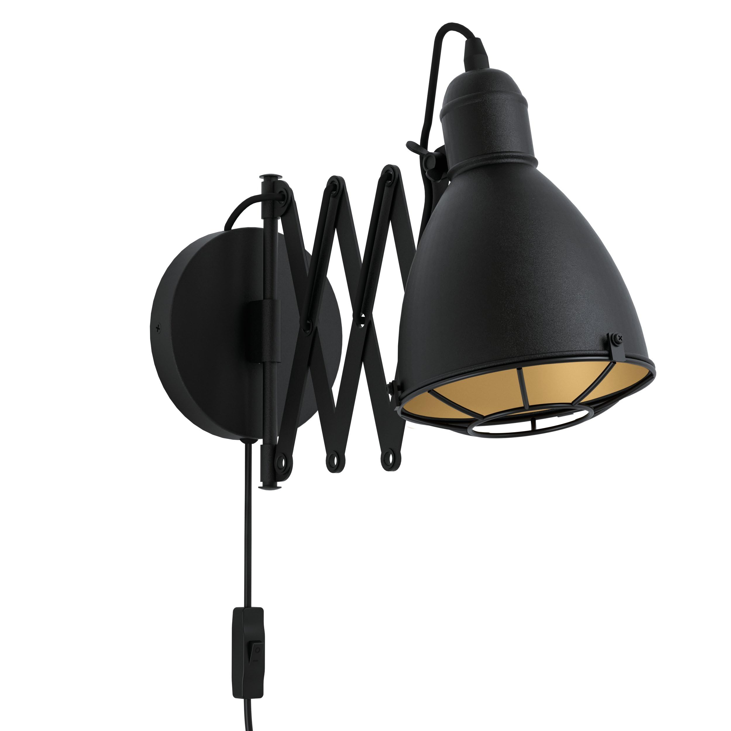 EGLO Pockley Wandlamp voor binnen, vintage natuur, wandverlichting in