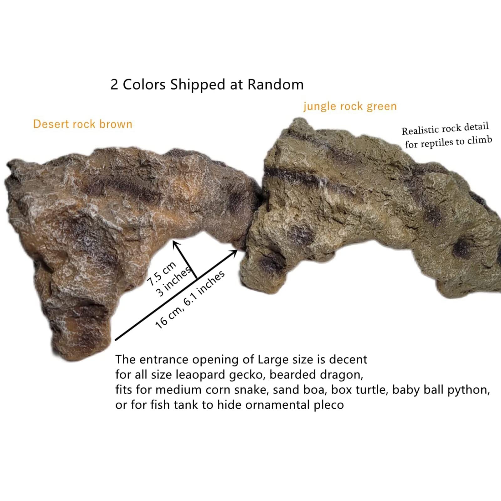 Pesce Nascondere Roccia Grotta Acquario per Tartaruga Crogiolarsi Nascondere Habitat Riparo Decorazioni Serpente Terrario Orname Grandi dimensioni della scatola di allevamento paesaggistica