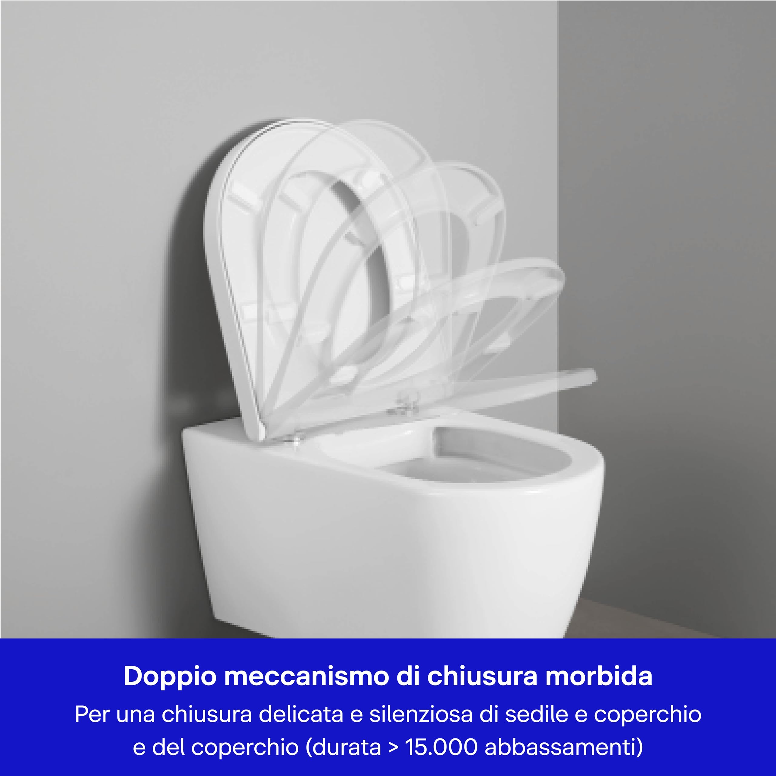 Duravit Sedile Univavo, sedile wc universale ovale, Sedile della toilette con doppio meccanismo a chiusura rallentata, tavoletta wc Sgancio rapido per una facile installazione, prodotto in UE, Bianco