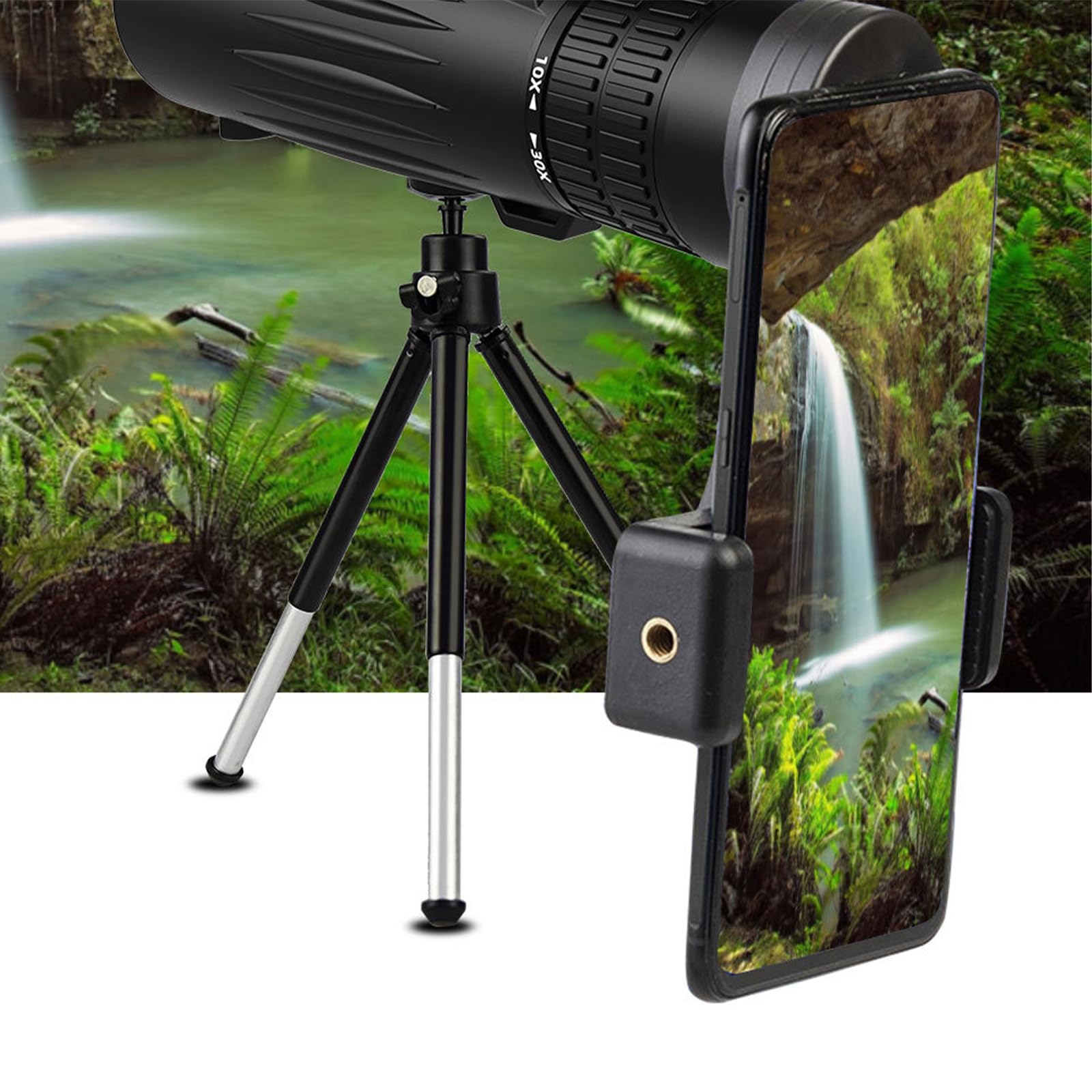 teleskop, Monokular Zoom 10-30x42, z pryzmatem BAK4 i obiektywem FMC rzeczywistym powiększeniem 10-30X 42mm