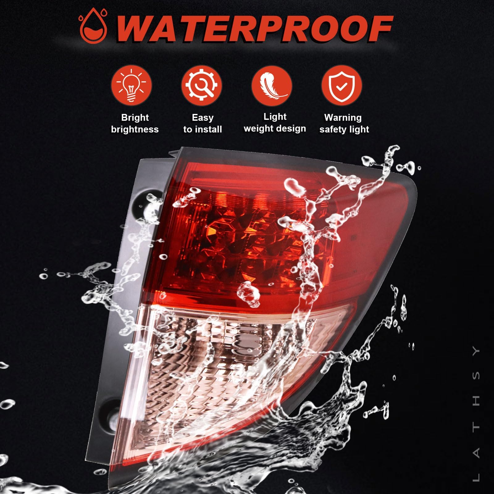 Passenger Side Tail Light Outer Compatible With 2016-2022 Honda HR