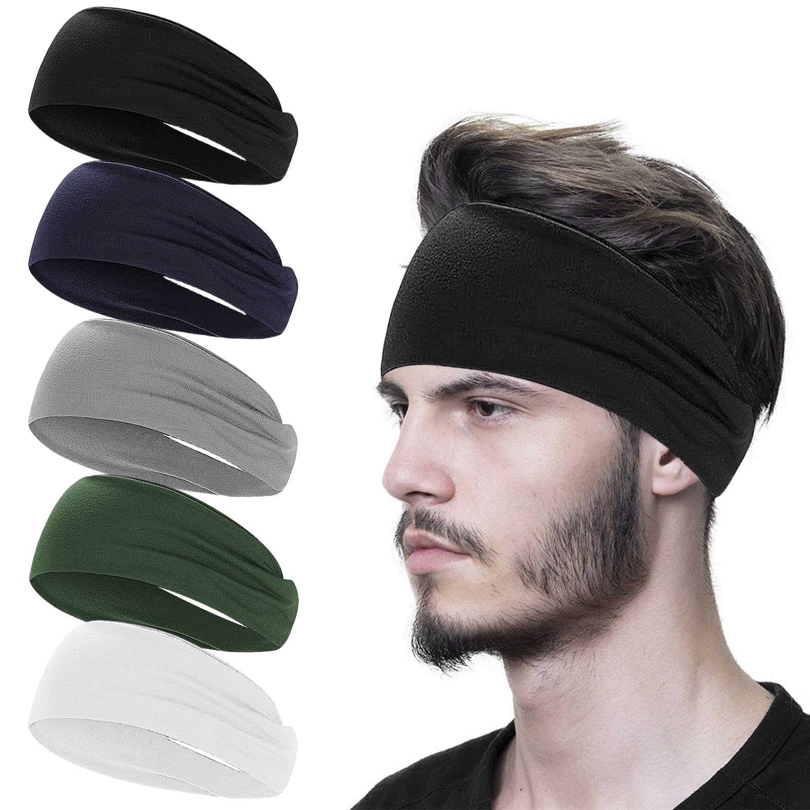Fascia Elasticizzata WEST BIKING – Sport, Running, Yoga – Unisex, Circonferenza 48-65 Cm