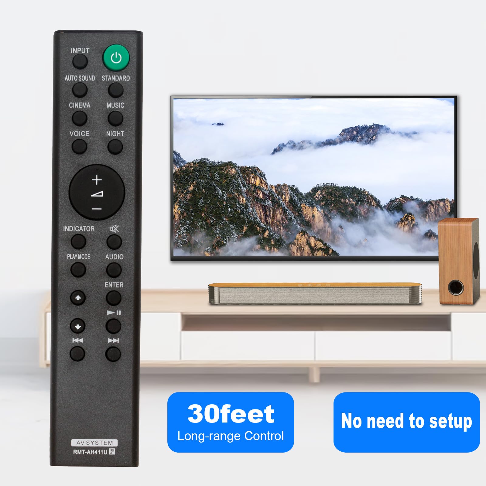 Amazon | RMT-AH411U 交換用リモコン Sony Sound Bar HT-S100F HT