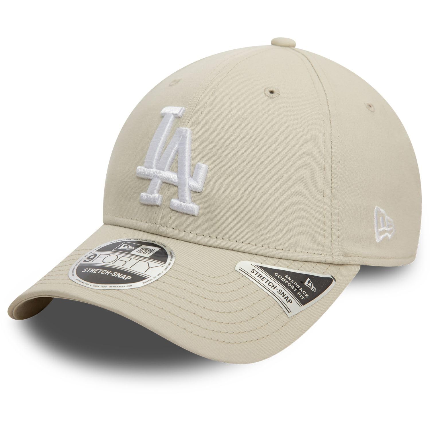 New Era 9Forty Stretch Snap Los Angeles Dodgers Light Beige