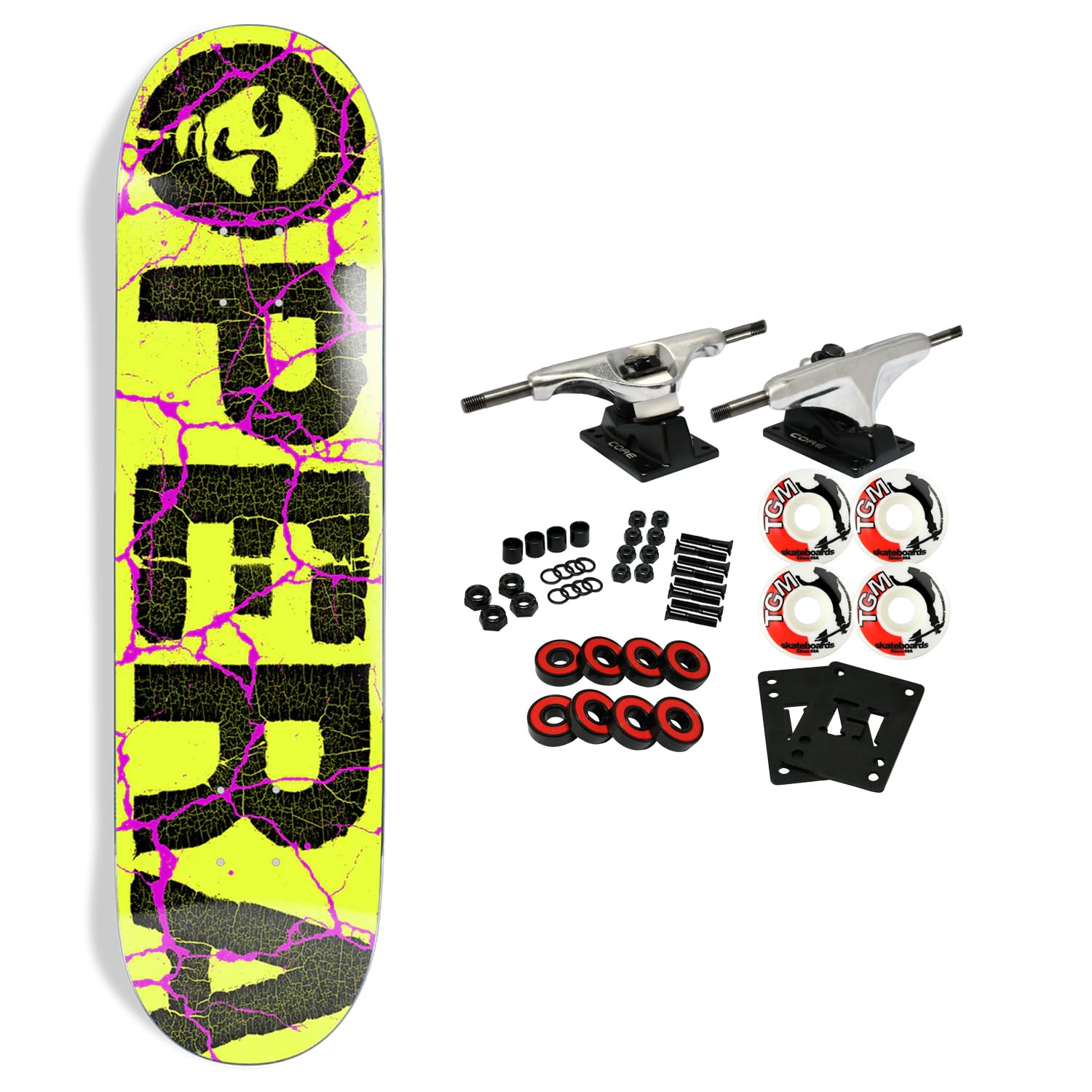 Amazon.com: Opera Skateboard Complete Weatherd Safety Yellow 8.7