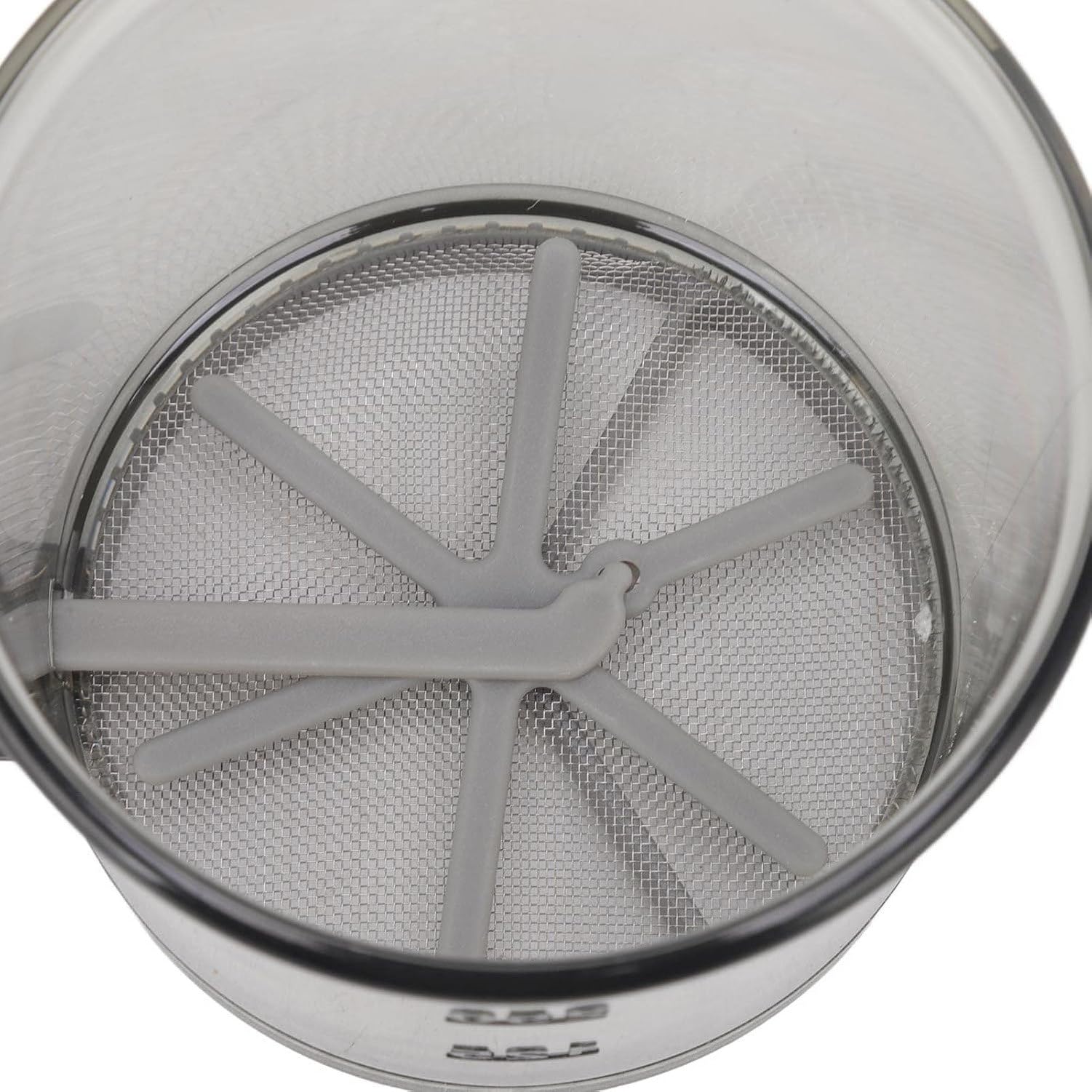 Setaccio per Farina Doppio Strato Filtro con Coperchio e Mancia, Colino Set per Cucina Pasticceria
