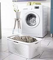 Vista 3 de Sundis Cesta de lavandería con efecto Pixel que permite la aireación de tu ropa y asas ergonómicas en los 4 lados para facilitar el movimiento
