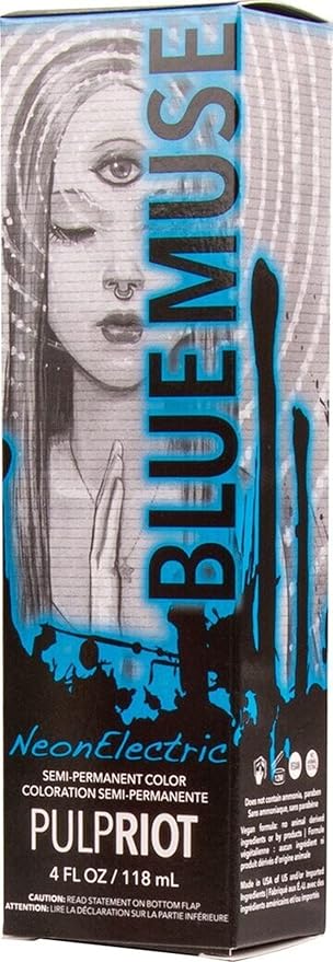 Pulp Riot Semi-Permanent Color Neon Electric Blue Muse (118 ml ...
