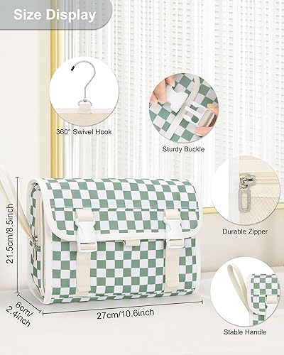 Miniatura 34 de Neceser colgante de viaje para hombres y mujeres, kit de viaje, bolsa de afeitar, impermeable, organizador de maquillaje para baño, ducha, azul