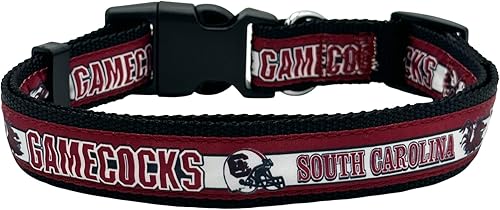 Miniatura 160 de Collar para mascotas NCAA - Resistente, fuerte, duradero y ajustable, collar de perro NCAA -, Bulldogs de Mississippi State, L, Team