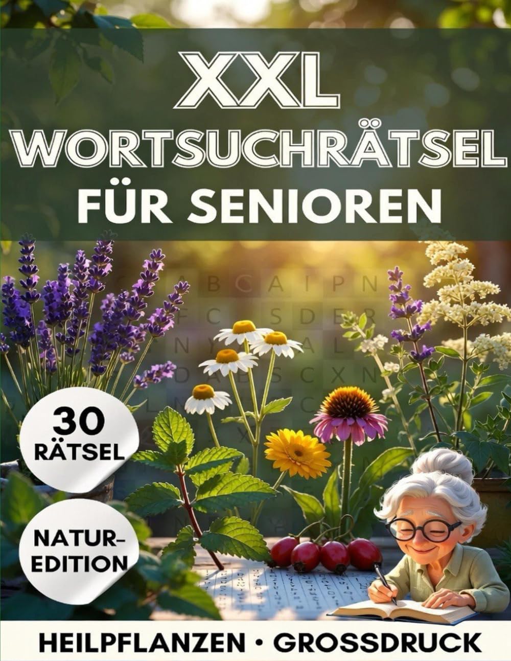 Heilpflanzen: Wortsuchrätsel – Heilpflanzen30 Rätsel | Wortsuche im Großdruck für Erwachsene | Rätselbuch Deutsch (Rätselhefte - Wortsuchrätsel)