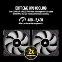 Corsair iCUE H100i RGB Pro XT, 240mm Radiator, Dual 120mm PWM Fans, Software Control, Liquid CPU Cooler, RGB Pump (CW-9060043-WW) gallery image