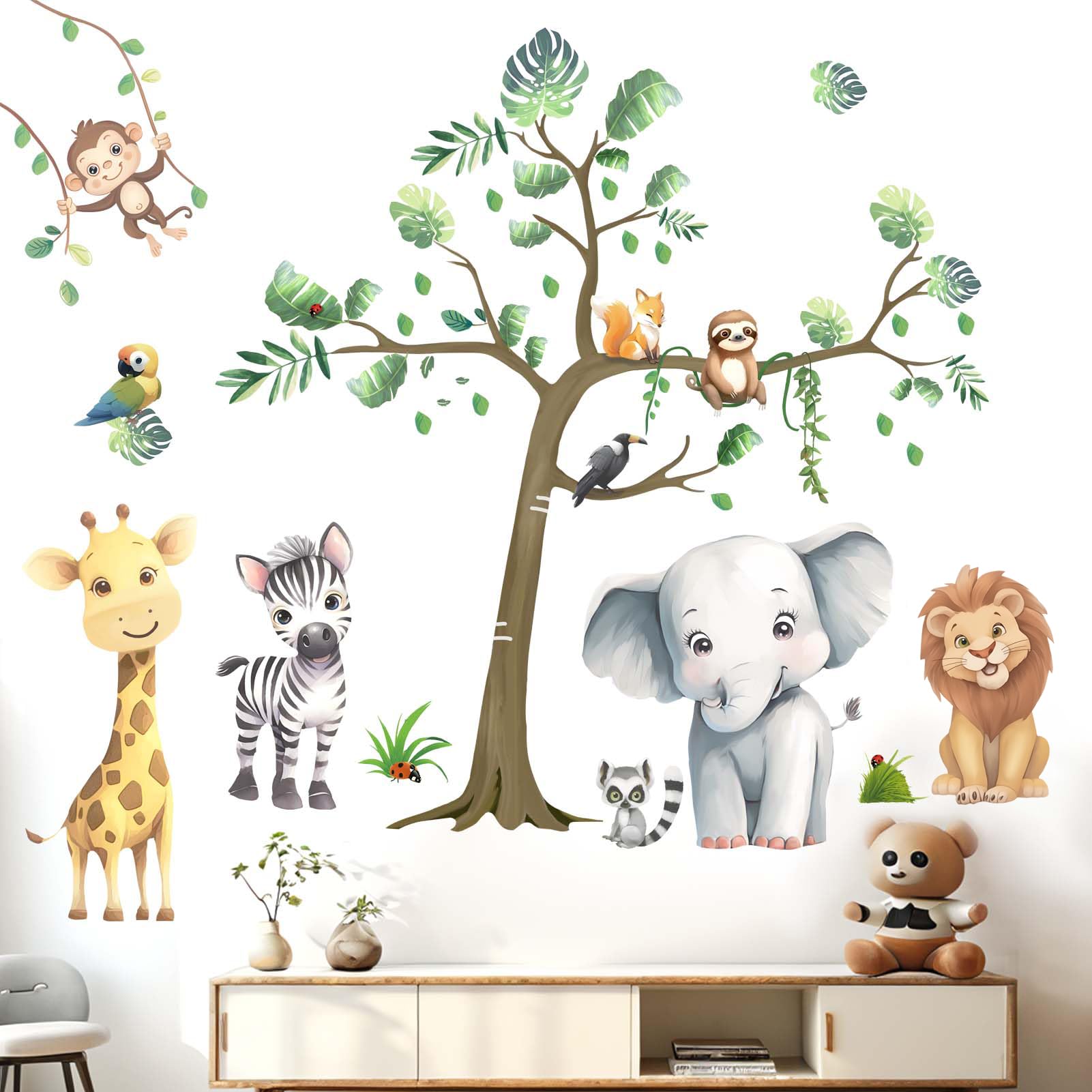 Baby Animals Wall Stickers For Nursery: Kids Boys Jamaica