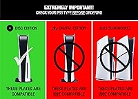 Vista 2 de Foamy Lizard StealthPlates PS5 Cooling Vent Faceplate for The PlayStation 5 Console, Replacement Shell Accessories, Protective High Strength ABS