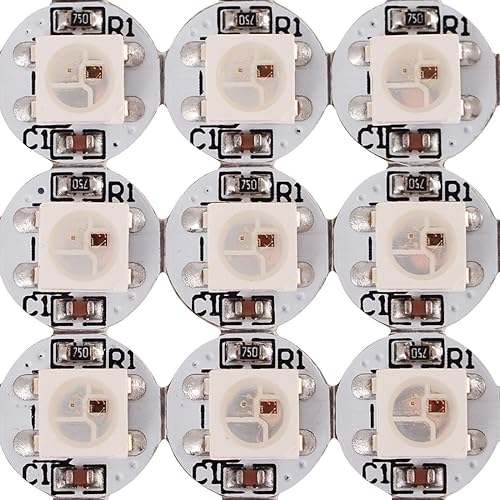 BTF-LIGHTING WS2812B - 100 píxeles LED RGB inteligentes direccionables individualmente 5050SMD para Arduino, módulo LED RGB de 1 LED, píxeles de