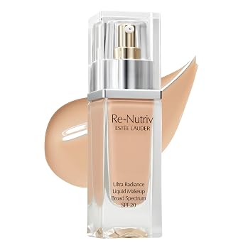 Estee Lauder Re-Nutriv Ultra Radiance Liquid Foundation SPF 20 | Luxurious, Hydrating, Long-Wearing, 1 Fl Oz