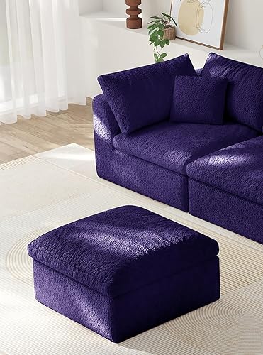 Miniatura 20 de Cloud - Sofás seccionales para sala de estar, sofá convertible con otomana, sofá modular con asiento profundo, no requiere montaje con almohadas