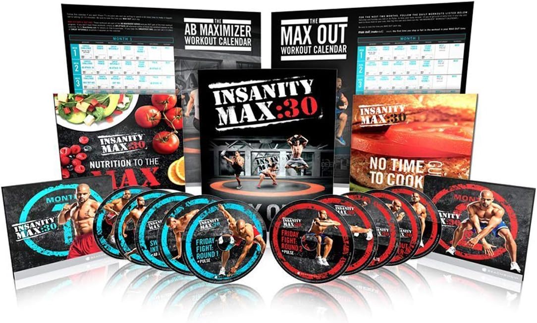 Shaun T's INSANITY MAX : 30 Base Kit - 10 DVD Workout