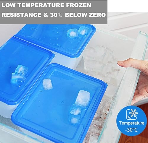 Miniatura 4 de VeleGO Contenedores de almacenamiento de alimentos con tapas (45.6 onzas, paquete de 10)  Recipientes de plástico con tapas de almacenamiento,