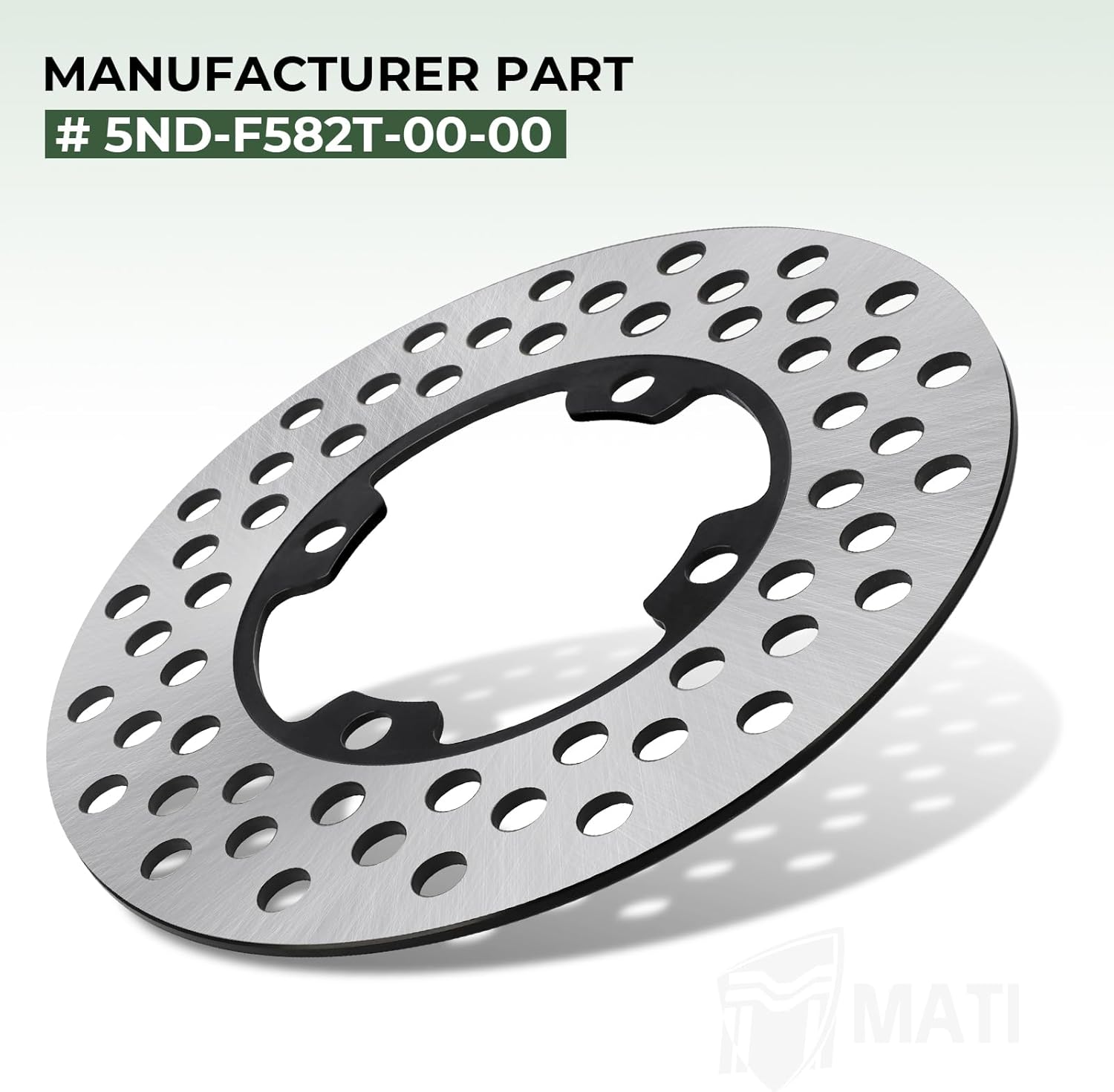 Front Left/Right Brake Disc Rotor for Yamaha Big Bear 400 YFM400 Bruin 350 YFM350 Grizzly 350 YFM350 400 YFM400 450 YFM450 Kodiak 400 YFM400 450 YFM450 Wolverine 350 YFM350 450 YFM450 5ND-F582T-00-00